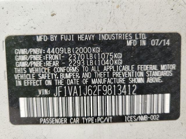 JF1VA1J62F9813412 Subaru Wrx Limited