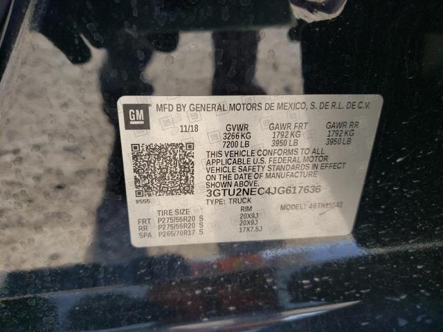 3GTU2NEC4JG617636 GMC Sierra K1500 Slt
