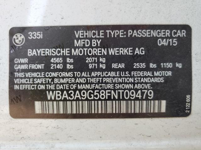 WBA3A9G58FNT09479 BMW 335 I
