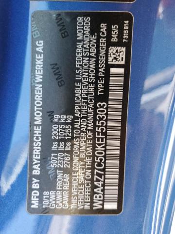WBA4Z7C50KEF55303 BMW 440XI