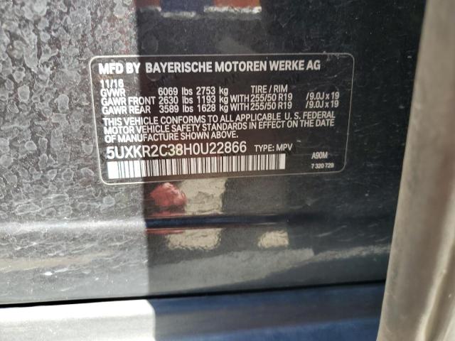 5UXKR2C38H0U22866 BMW X5 Sdrive35i