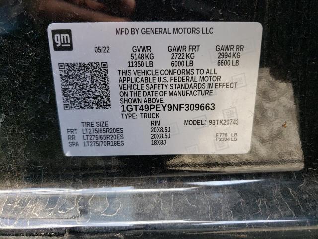 1GT49PEY9NF309663 GMC Sierra K2500 At4