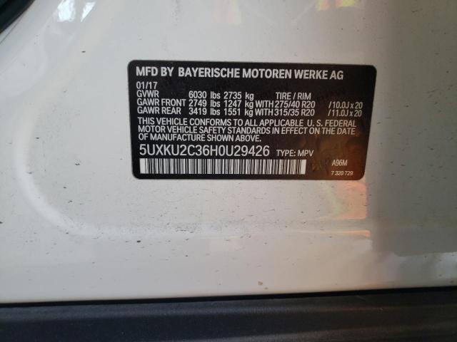 5UXKU2C36H0U29426 BMW X6 Xdrive35i