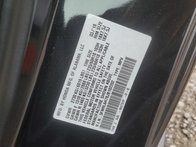 5FNRL6H78JB102202 Honda ODYSSEY EXL