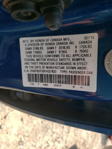 2HGFB2F50FH527822 Honda Civic Lx