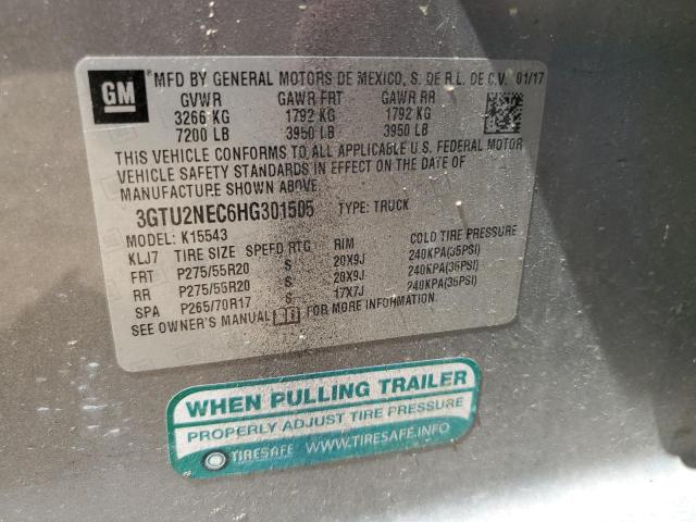 3GTU2NEC6HG301505 GMC Sierra K1500 Slt