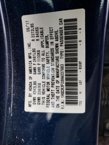 1HGCR3F0XHA037883 Honda ACCORD EXL