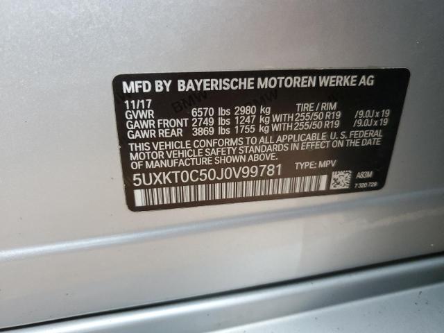 5UXKT0C50J0V99781 BMW X5 Xdr40e