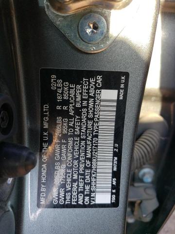 SHHFK7H98KU217170 Honda Civic Sport Touring