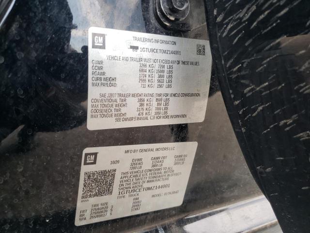 1GTU9CET0MZ144001 GMC Sierra K1500 Elevation