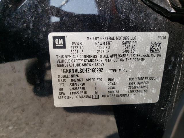 1GKKNVLS0HZ166292 GMC Acadia All Terrain