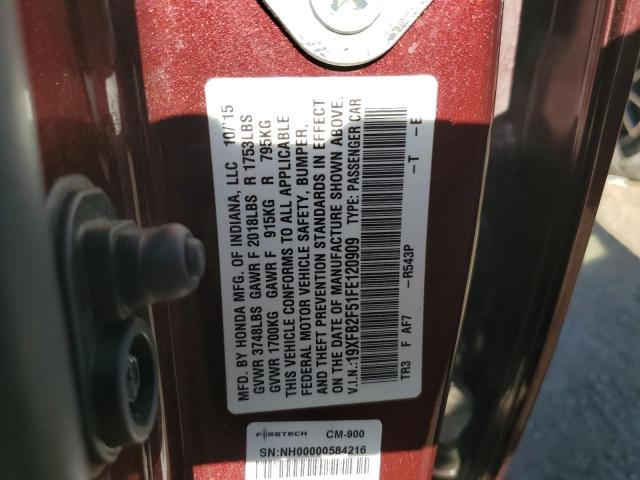 19XFB2F51FE120909 Honda Civic Lx