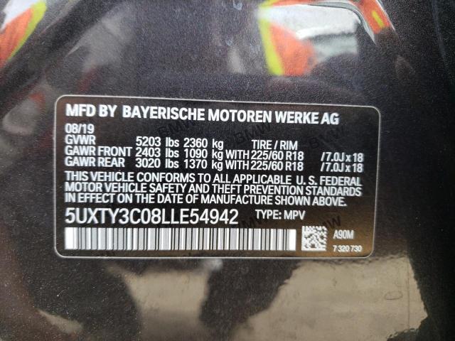 5UXTY3C08LLE54942 BMW X3 Sdrive30i