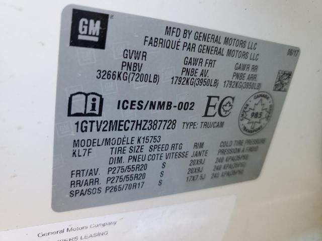1GTV2MEC7HZ387728 GMC Sierra K1500 Sle