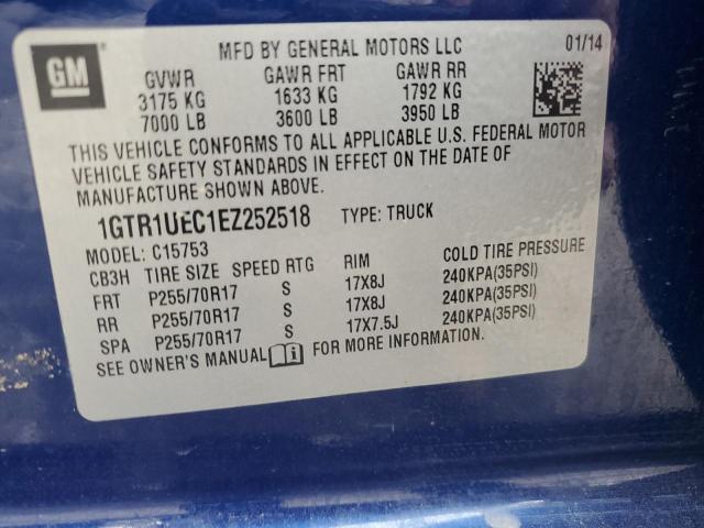 1GTR1UEC1EZ252518 GMC Sierra C1500 Sle