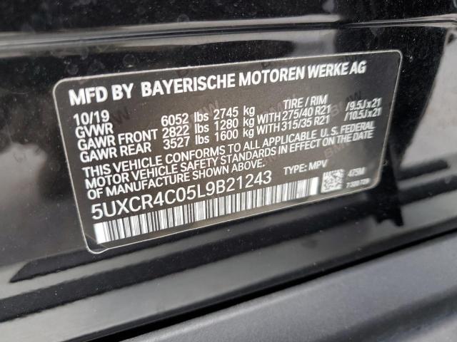 5UXCR4C05L9B21243 BMW X5 Sdrive 40i