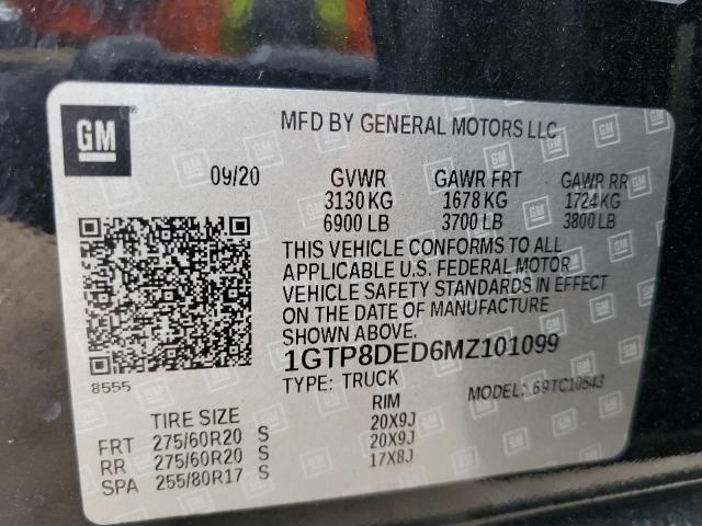 1GTP8DED6MZ101099 GMC Sierra C1500 Slt