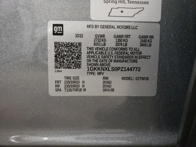 1GKKNXLS0PZ144772 GMC Acadia Denali