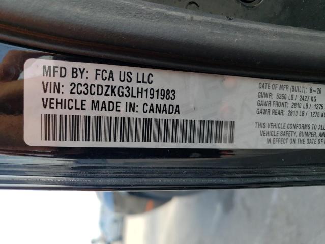2C3CDZKG3LH191983 Dodge Challenger Gt