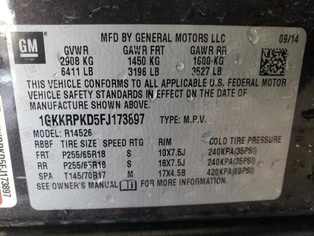 1GKKRPKD5FJ173897 GMC ACADIA SLE