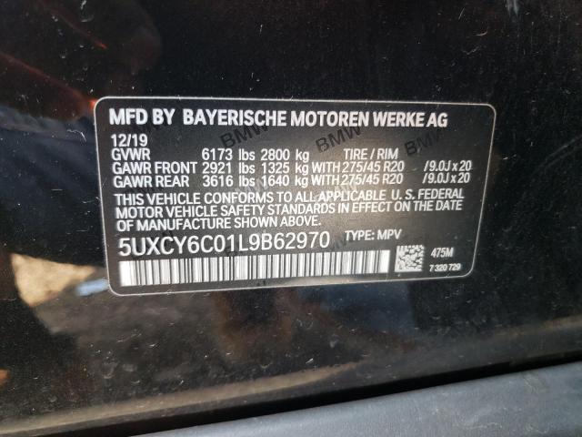 5UXCY6C01L9B62970 BMW X6 Xdrive40i