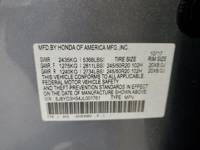 5J8YD3H54JL001761 Acura Mdx Technology