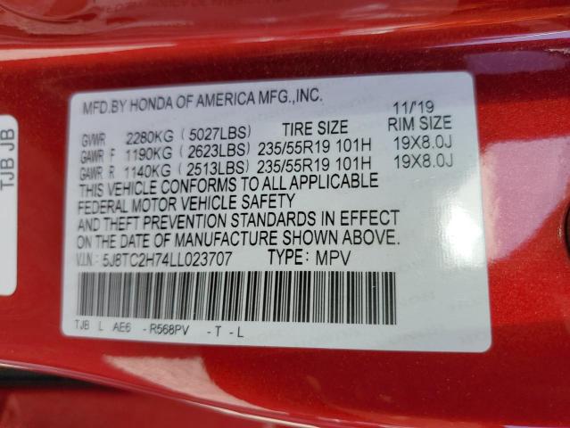 5J8TC2H74LL023707 Acura Rdx Advance
