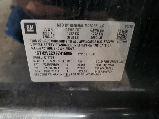 1GTV2VECXFZ416805 GMC Sierra K1500 Slt