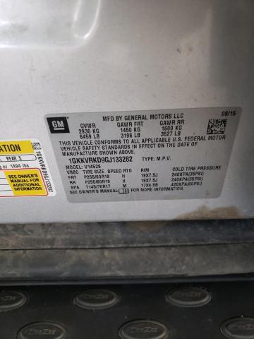 1GKKVRKD9GJ133282 GMC Acadia Slt-1