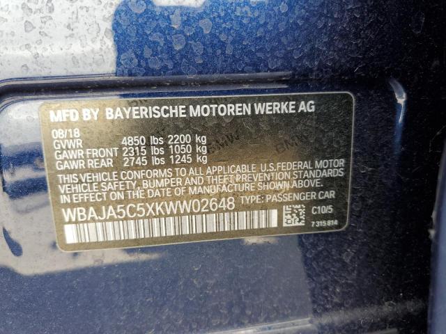 WBAJA5C5XKWW02648 BMW 530 I