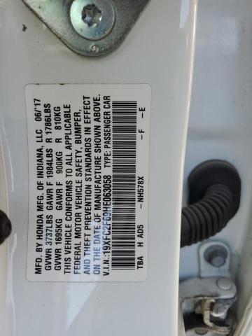 19XFC2F69HE063058 Honda Civic Lx