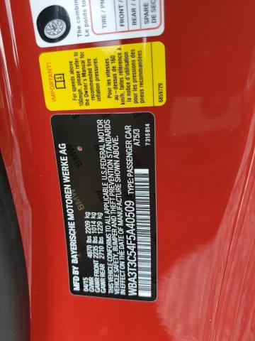 WBA3T3C54F5A40509 BMW 435 I