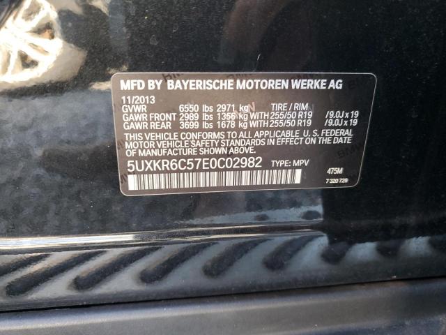 5UXKR6C57E0C02982 BMW X5 Xdrive50i