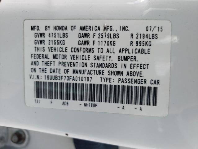 19UUB3F73FA010107 Acura Tlx Advance
