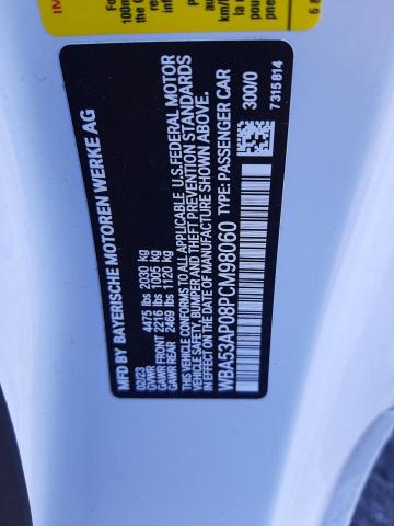 WBA53AP08PCM98060 BMW 430I