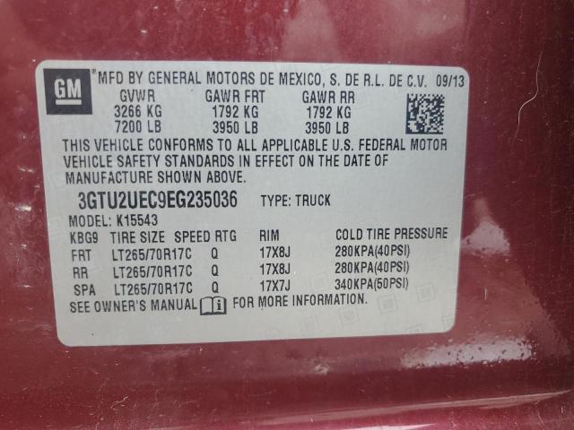 3GTU2UEC9EG235036 GMC Sierra K1500 Sle