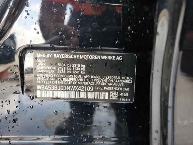 WBA53BJ03NWX42109 BMW 540 I