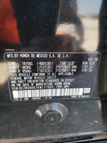 3CZRU5H57KM711004 Honda HR-V EX