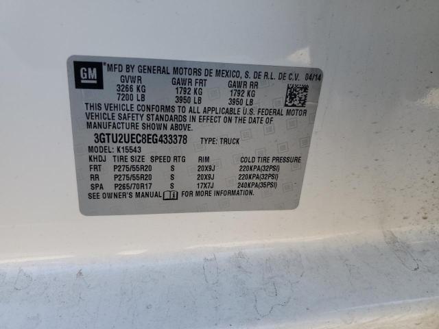 3GTU2UEC8EG433378 GMC Sierra K1500 Sle