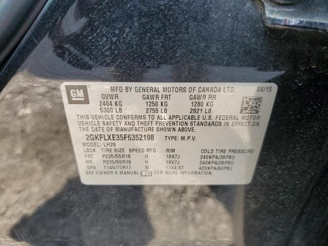 2GKFLXE35F6352198 GMC Terrain Slt