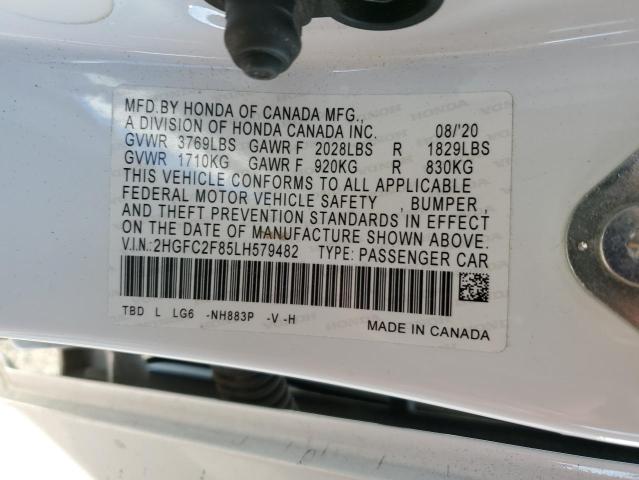 2HGFC2F85LH579482 Honda Civic Sport