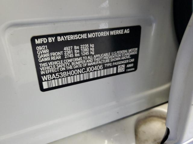 WBA53BH00NCJ00406 BMW 530 I