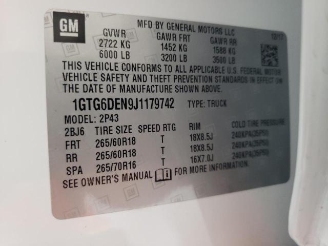 1GTG6DEN9J1179742 GMC CANYON SLT