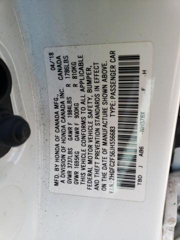 2HGFC2F56JH556683 Honda Civic Lx