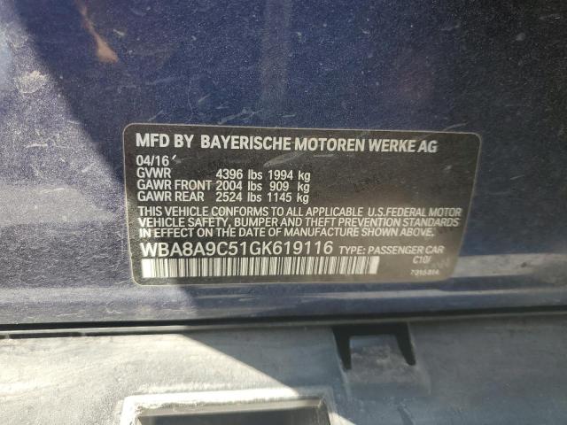 WBA8A9C51GK619116 BMW 320 I