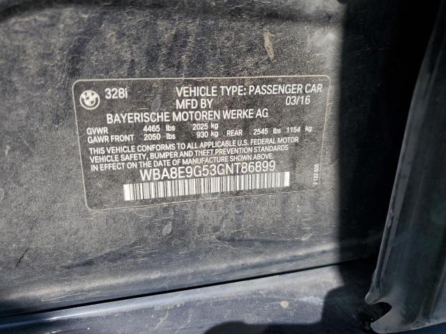 WBA8E9G53GNT86899 BMW 328 I Sulev