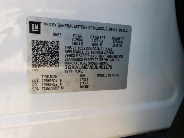 3GKALMEV8JL401179 GMC Terrain Sle