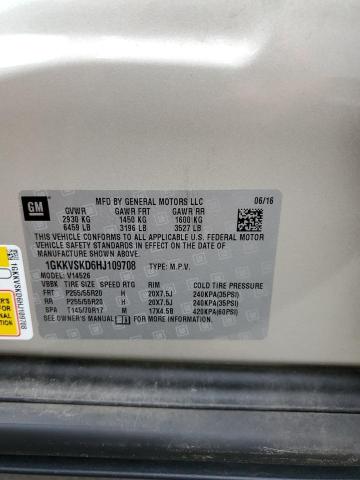 1GKKVSKD6HJ109708 GMC Acadia Limited Slt-2
