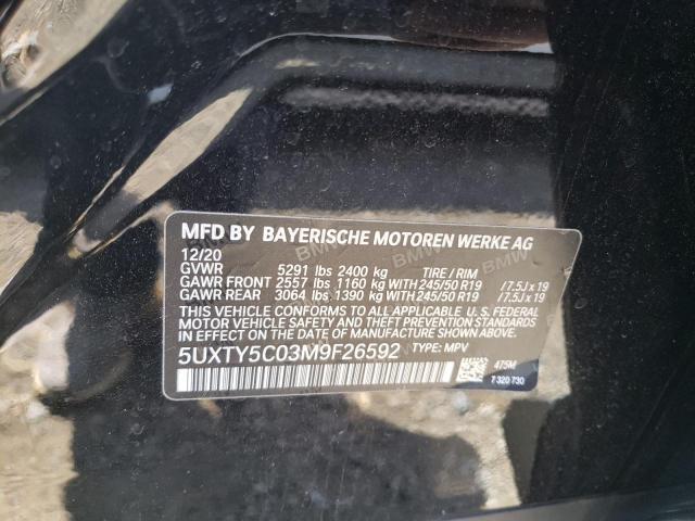 5UXTY5C03M9F26592 BMW X3 Xdrive30i