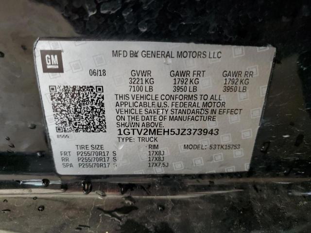 1GTV2MEH5JZ373943 GMC Sierra K1500 Sle